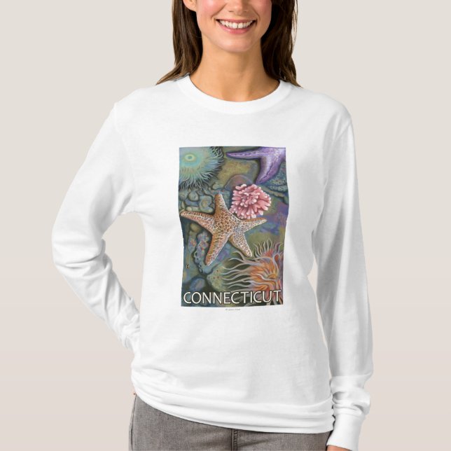 ConnecticutTidepool plats T Shirt (Framsida)