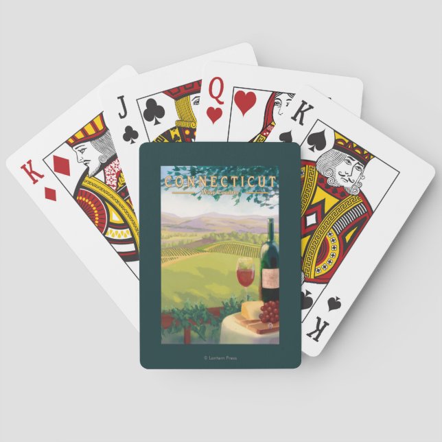 ConnecticutWine landplats Casinokort (Baksidan)