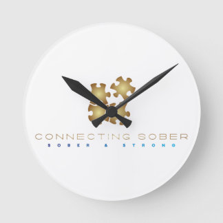Connecting Sober Wandklok - Sober & Strong Rund Klocka