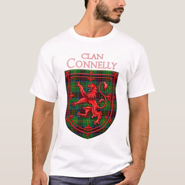 Connelly Hunting Tartan Scottish Plaid T Shirt (Framsida)