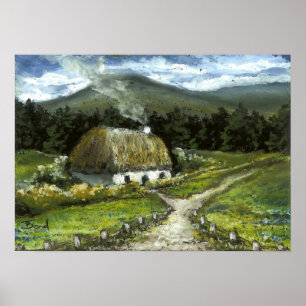 Connemara cottage poster