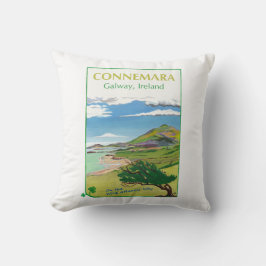 Connemara Cushion Travel Poster Design Kudde