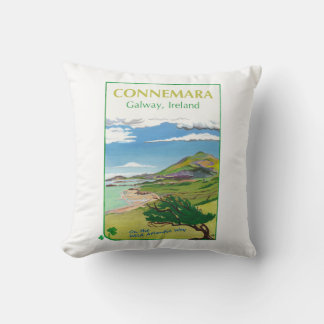 Connemara Cushion Travel Poster Design Kudde