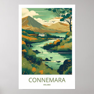 Connemara Ireland Travel Print Poster