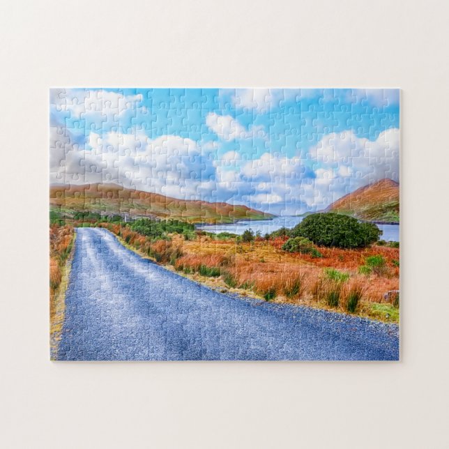 Connemara - Irish Landscape Jigszle Puzzle Pussel (Horisontell)