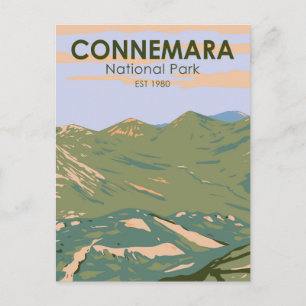 Connemara Nationalpark Irland Twelve Bens Resa Vykort