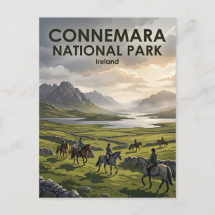 Connemara nationalpark Irland Vykort