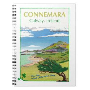 Connemara Travel Poster Design - bärbar dator Anteckningsbok