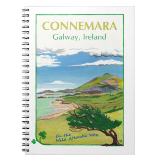Connemara Travel Poster Design - bärbar dator Anteckningsbok