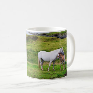 Connemaras hästar Galway, Irland Kaffemugg