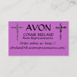CONNIE BRELAND DIN AVON TEKNIKER VISITKORT