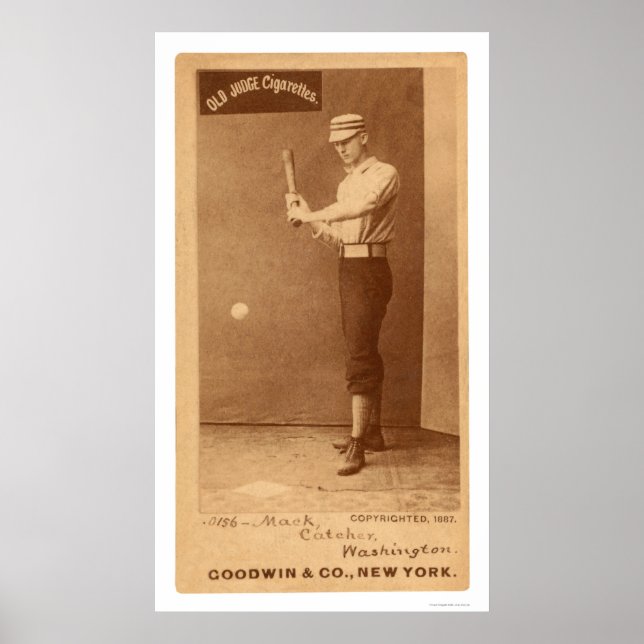 Connie Mack Baseball 1887 Poster (Framsidan)