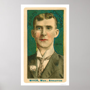 Connie Mack chefbaseball 1910 Poster