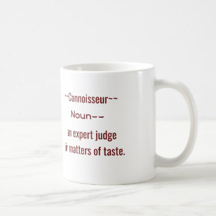 Connoisseur - definition - kaffe mugg