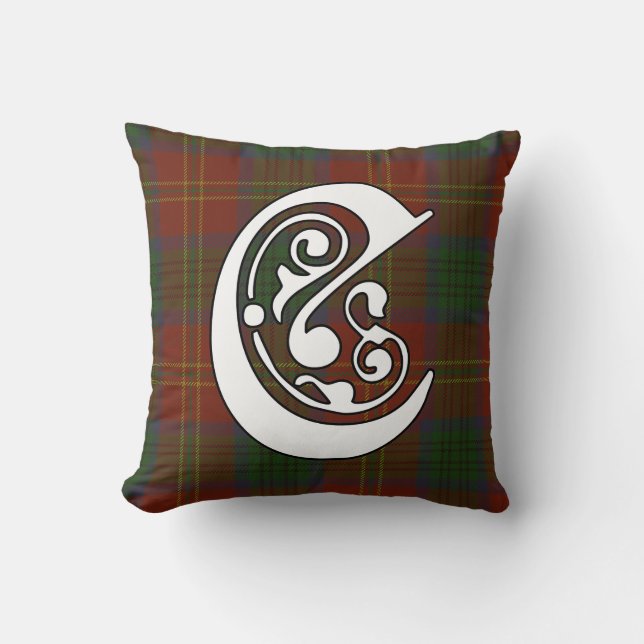 Connolly Klan Tartan Monogram Kudde (Framsida)