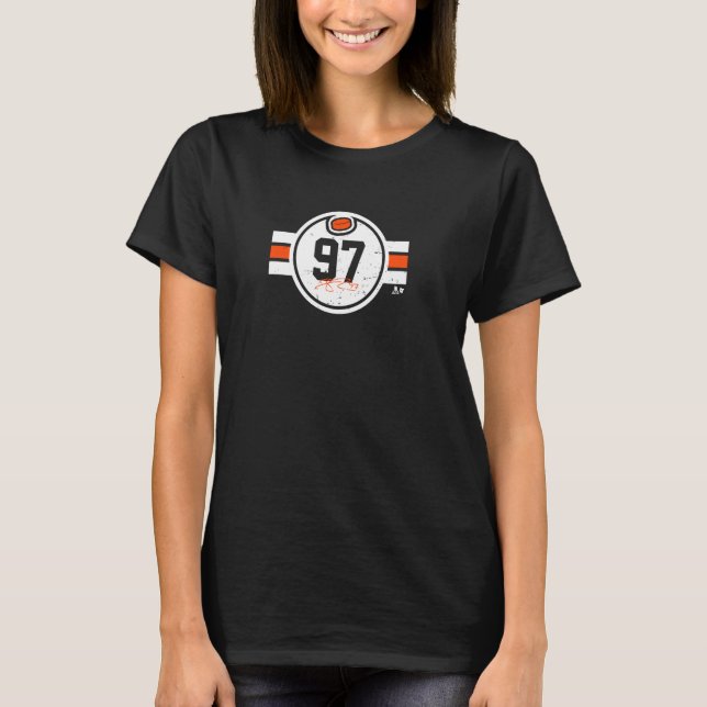 Connor McDavid 97 - Edmonton Hockey T Shirt (Framsida)