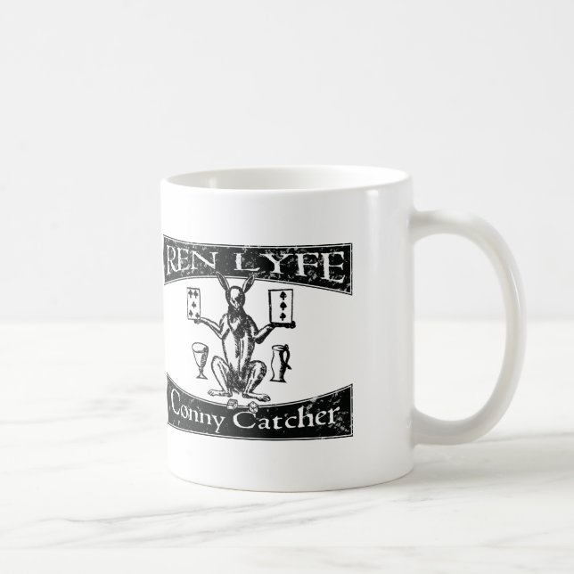 Conny Catcher Kanin Träsnitt, Robert Greene Kaffemugg (Höger)