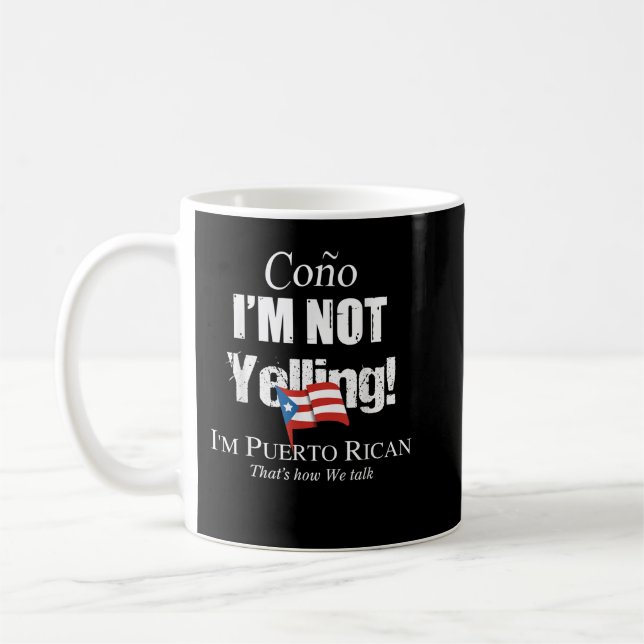 Cono, jag är inte Puerto Rican Kaffemugg (Vänster)
