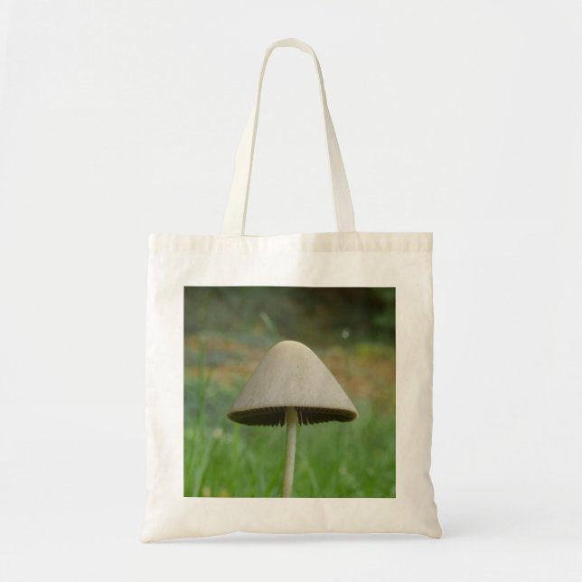 Conocybe rickenii Mushroom Tote Bag Tygkasse (Framsidan)