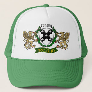 Conolly/O'Conolly Irish Shield w/Griffins Keps