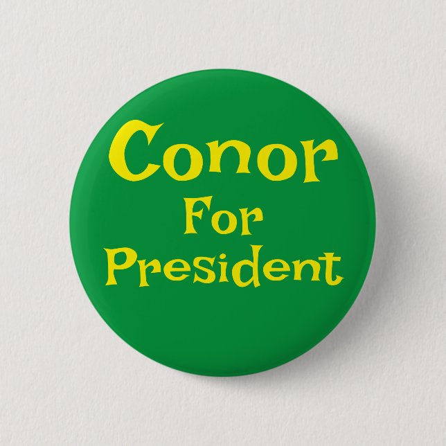 Conor for President Knapp (Framsida)