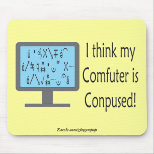 Conpused Comfuter! Mousepad Musmatta
