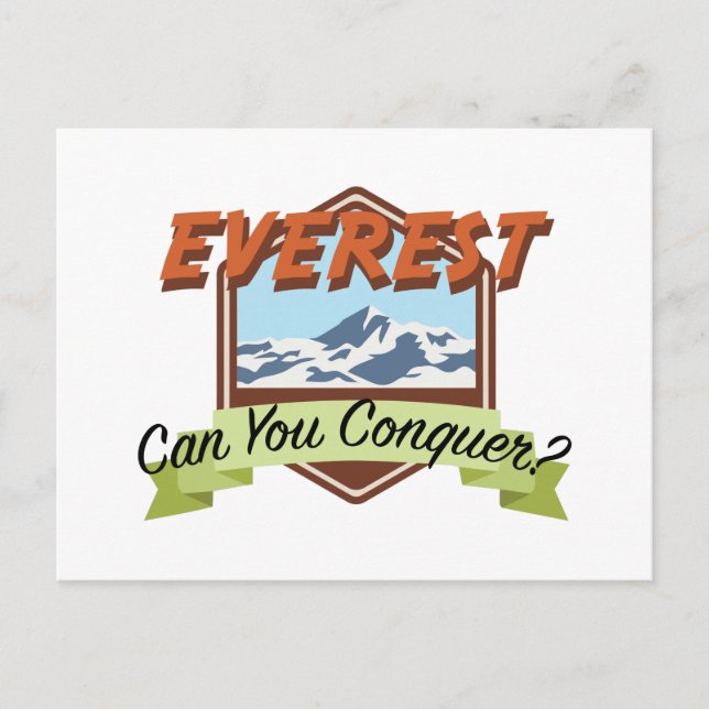 Conquer Everest Vykort (Framsida)