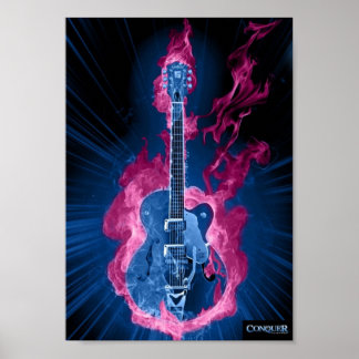 Conquer Guitar-Poster Poster