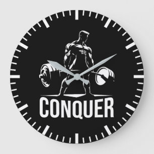 CONQUER - Motivational Gym, Workout Fitness Anime Stor Klocka