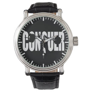 CONQUER - Olympic Weightlift - Gym Motivational Armbandsur