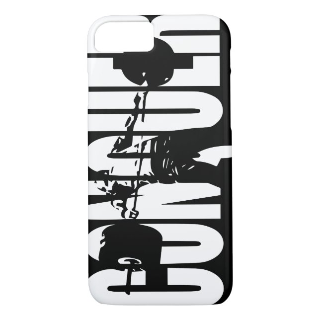 CONQUER - Olympic Weightlift - Gym Motivational Case-Mate iPhone Skal (Baksida)