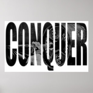 CONQUER - Workout Motivational Poster