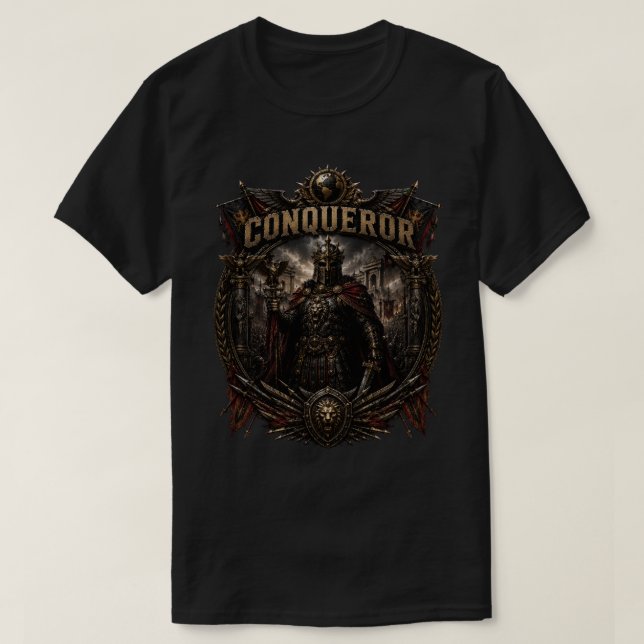 Conqueror Herrgrafisk T-Shirt (Design framsida)