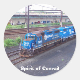 Conracs anda - GP38 - PRR #2943 in Blue Paint Runt Klistermärke