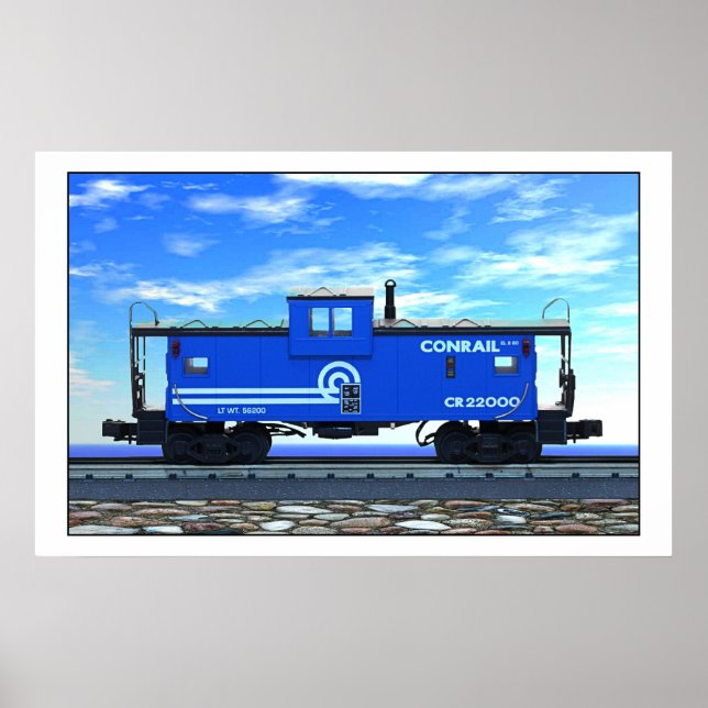 CONRAIL CABOOSE POSTER (Framsidan)