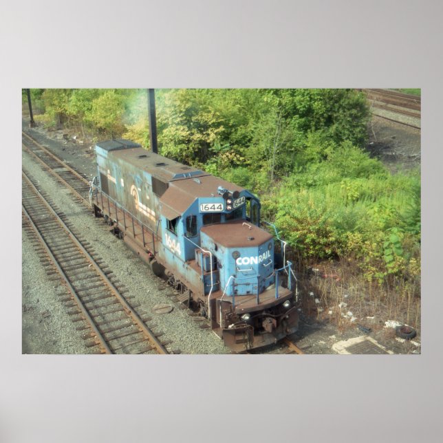 Conrail Diesel nr 1644 , Byggt av EMD 1979 Poster (Framsidan)