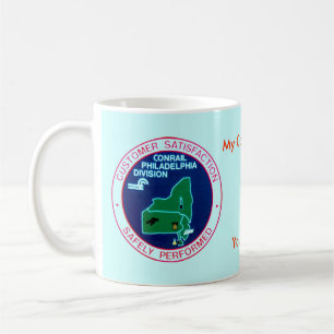 Conrail järnvägPhiladelphia uppdelning Kaffemugg