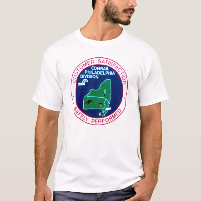 Conrail järnvägPhiladelphia uppdelning T-shirt (Framsida)