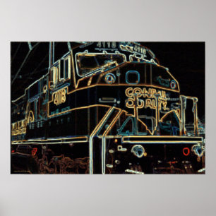 Conrail kvalitets- 1976 - 1999, SD-80MAC #4118 Poster