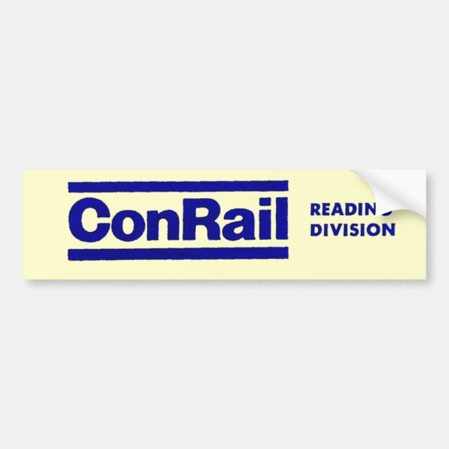 Conrail läs- uppdelning 1976 bildekal (Framsidan)