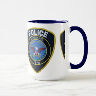 Conrail Railroad Police Patch Mugg