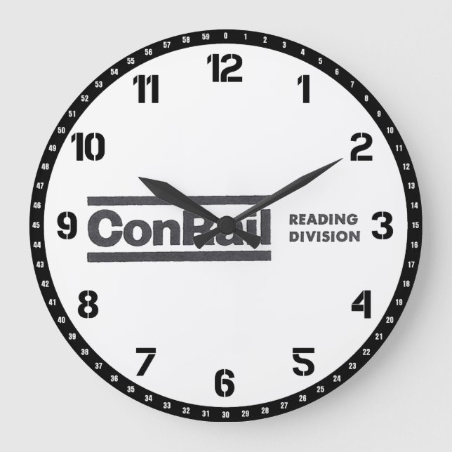 Conrail Reading Division 1976 Wall Clock Stor Klocka (Framsida)