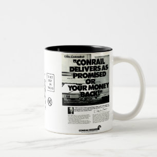 Conrail tåg levererar som lovat 1984 Två-Tonad mugg