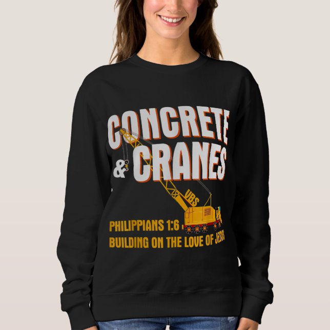 Conreta Cranes VBS Byggande Kärlek Jesus T Shirt (Framsida)