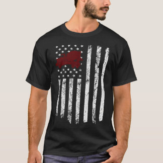 Conreta Mixer American Flagga Patriotic Cement Tru T Shirt
