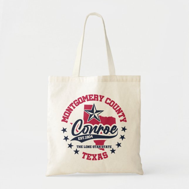 Conroe,Texas Tygkasse (Framsidan)