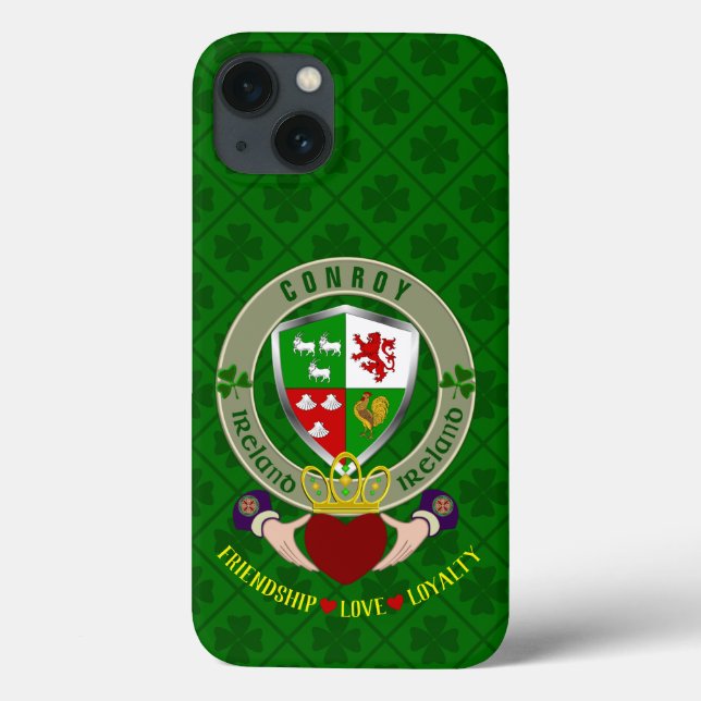 Conroy Irish Shield & Claddagh Personlig (Baksida)