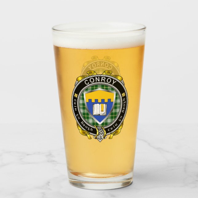 Conroy/O'Mulconroy Irish Beer Glass Glaskopp (Framsida fylld)