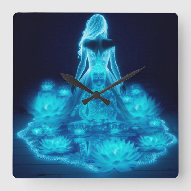 Consciousness / Conciencia Fyrkantig Klocka (Framsida)