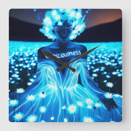 Consciousness / Conciencia Fyrkantig Klocka